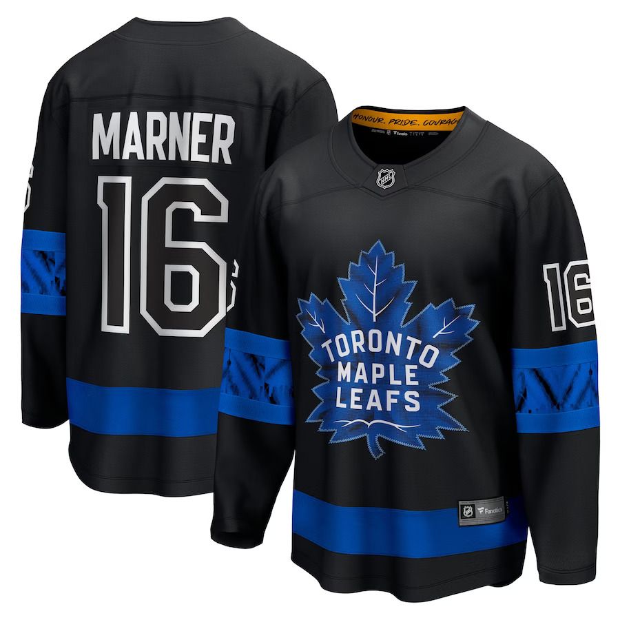 Men Toronto Maple Leafs #16 Mitchell Marner Fanatics Branded Black Alternate Premier Breakaway Reversible Player NHL Jersey->toronto maple leafs->NHL Jersey